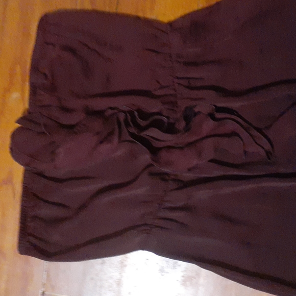 Banana Republic Strapless dress UGC color Burgundy - Picture 2 of 5